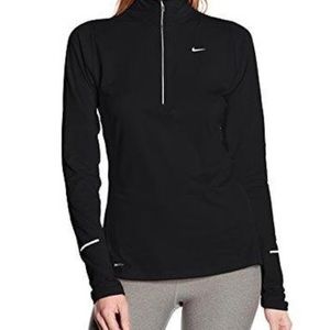 Nike Dri-Fit Half-zip Black Long-sleeve